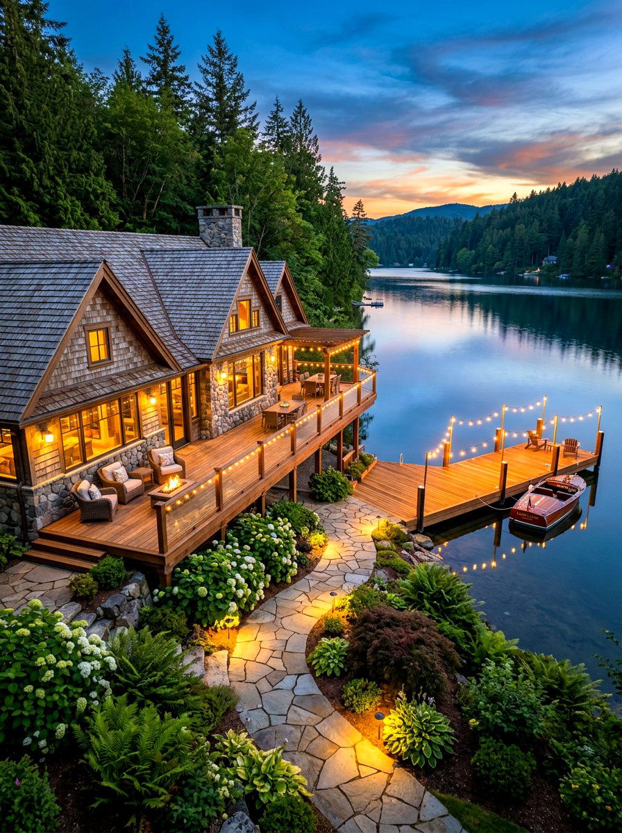 Lake House Cottage - 30 storybook cottage exterior ideas