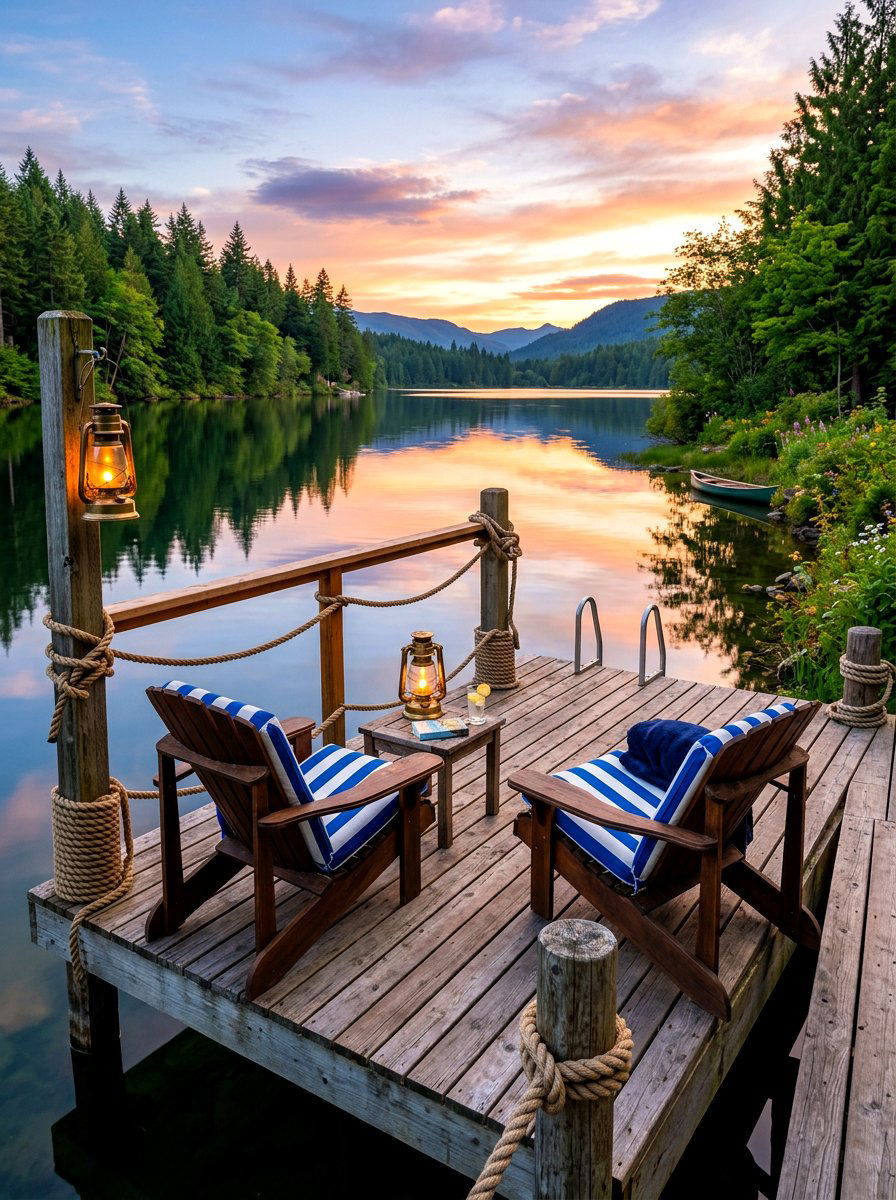 Lakeside Wooden Dock - 30 alfresco birthday party ideas
