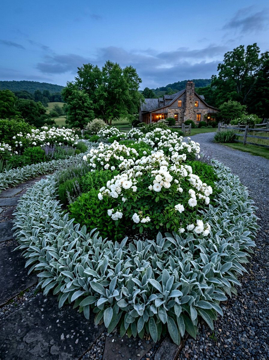Lambs Ear Edging - 30 moon garden ideas