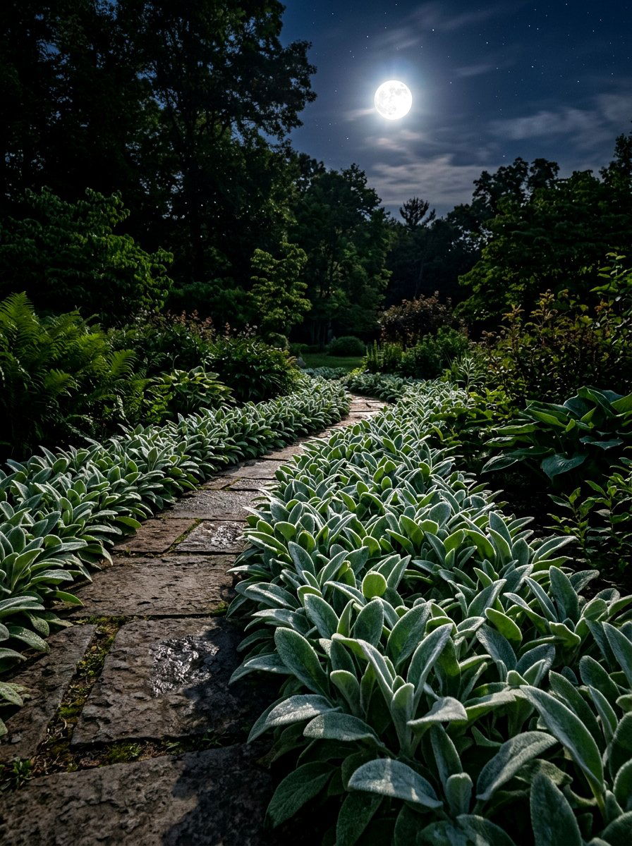 Lambs Ear Plant - 30 moon garden backyard ideas
