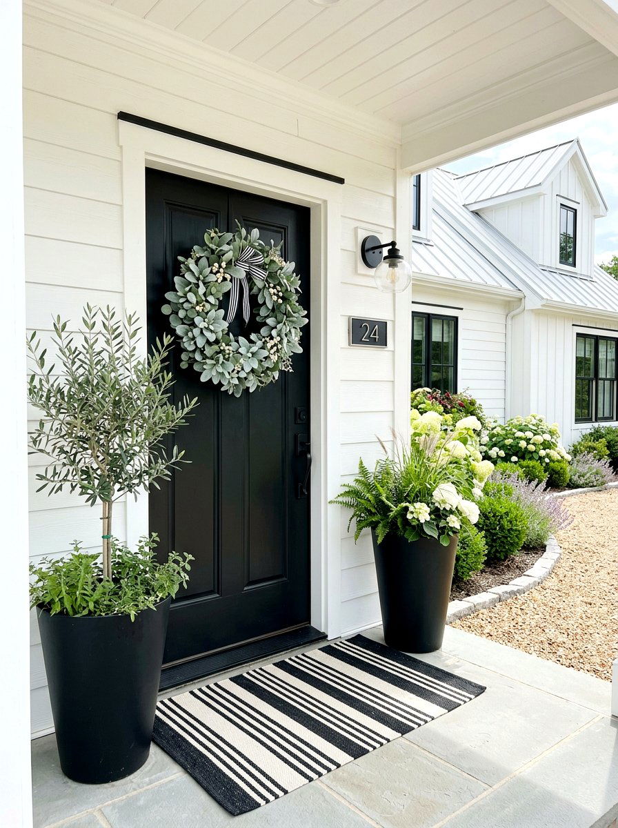 Lambs Ear Wreath - 30 door wreath ideas