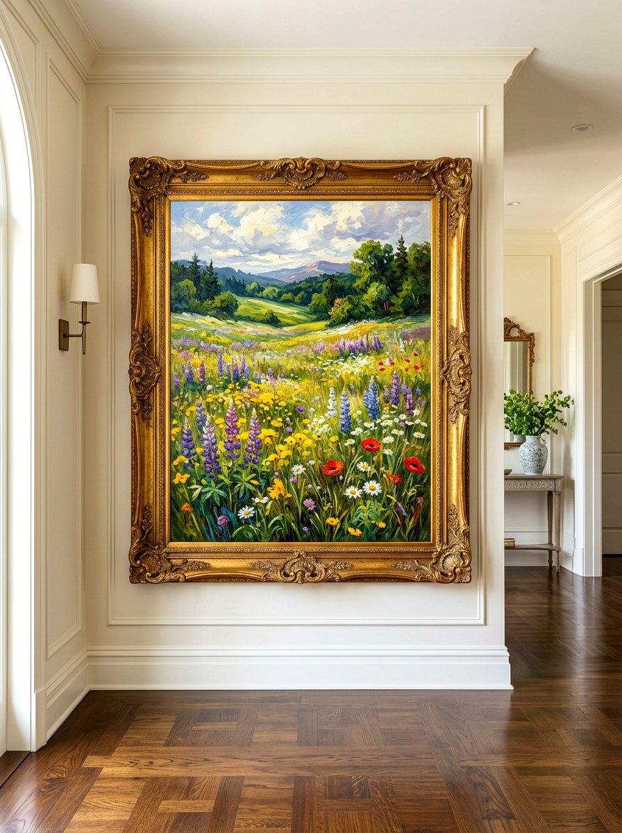 Landscape Oil Painting - 30 spring hallway refresh ideas