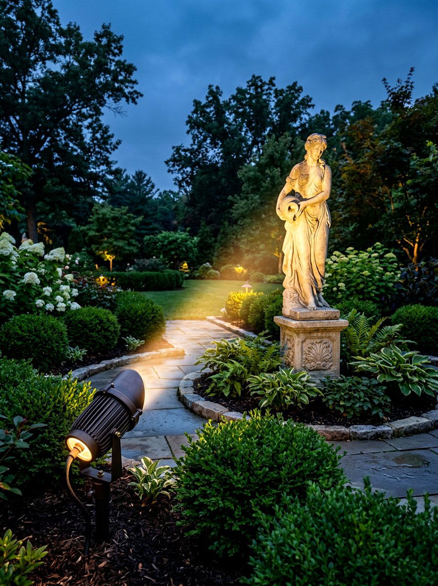 Landscape Spotlight - 30 front yard lighting ideas
