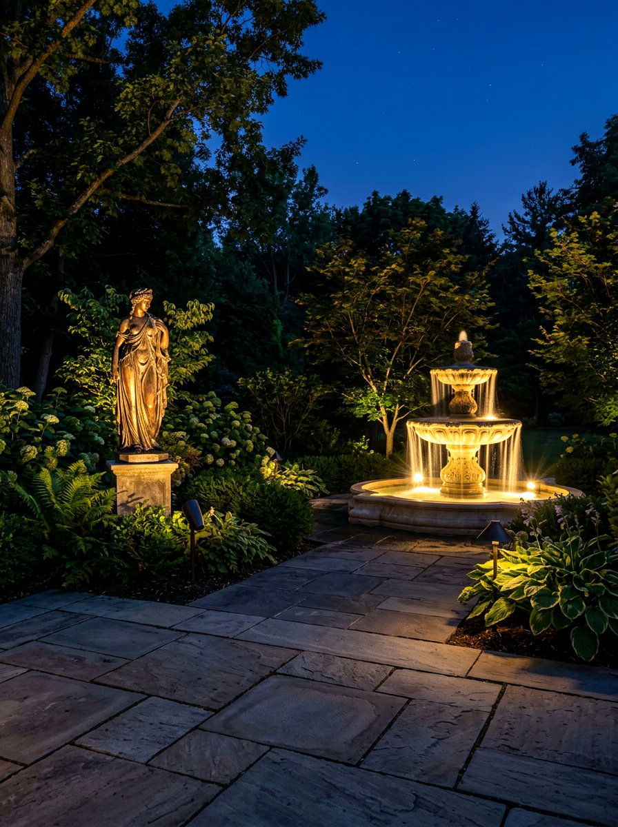 Landscape Spotlights - 30 patio lighting ideas