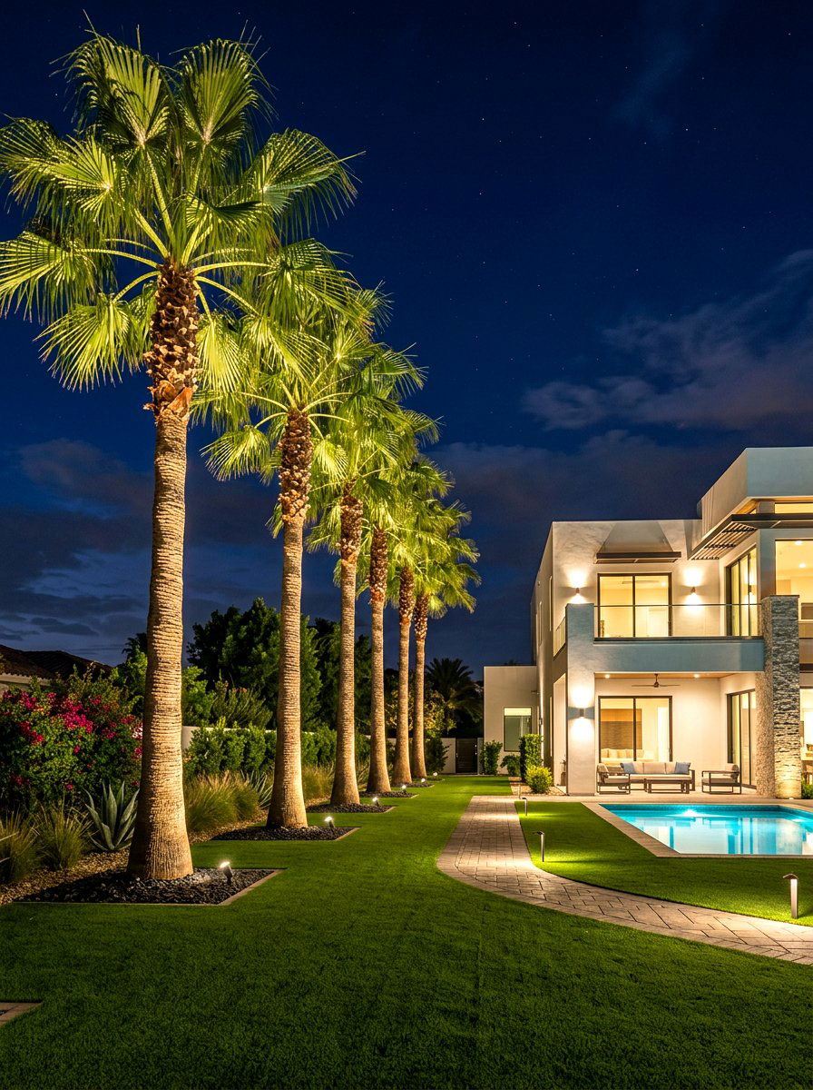 Landscape Uplighting - 30 cozy outdoor lighting ideas