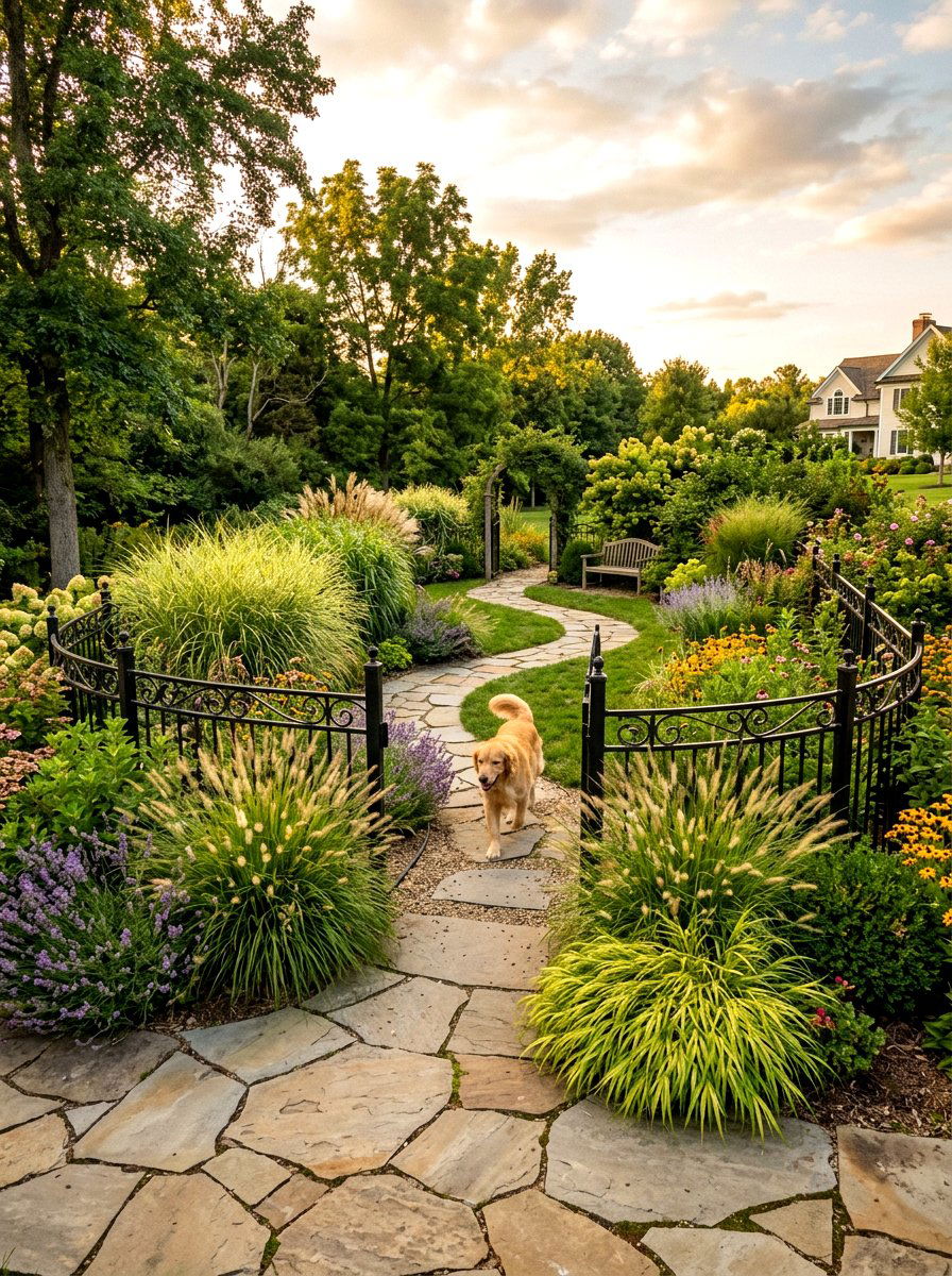Landscaped Dog Run - 30 backyard dog run ideas
