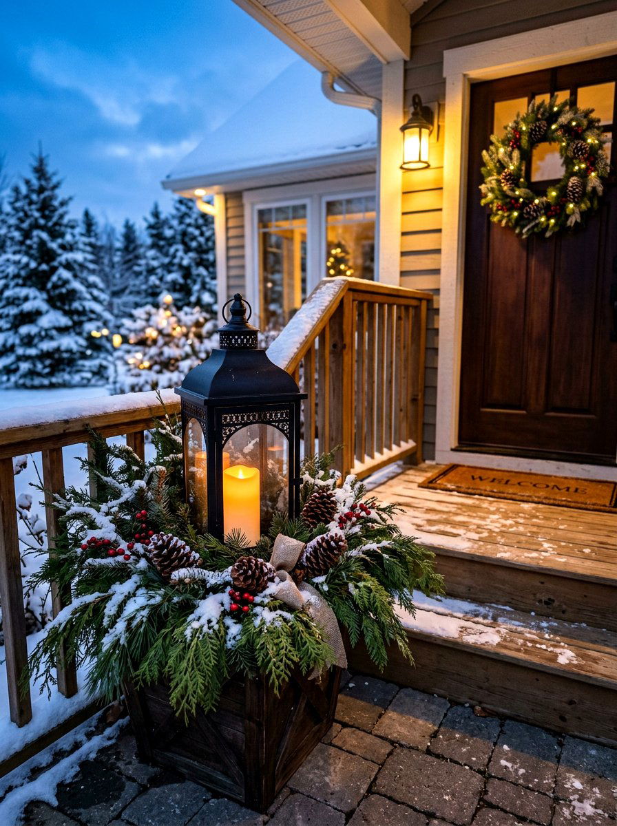 30 Winter Porch Planter Ideas for a Fresh Seasonal Welcome