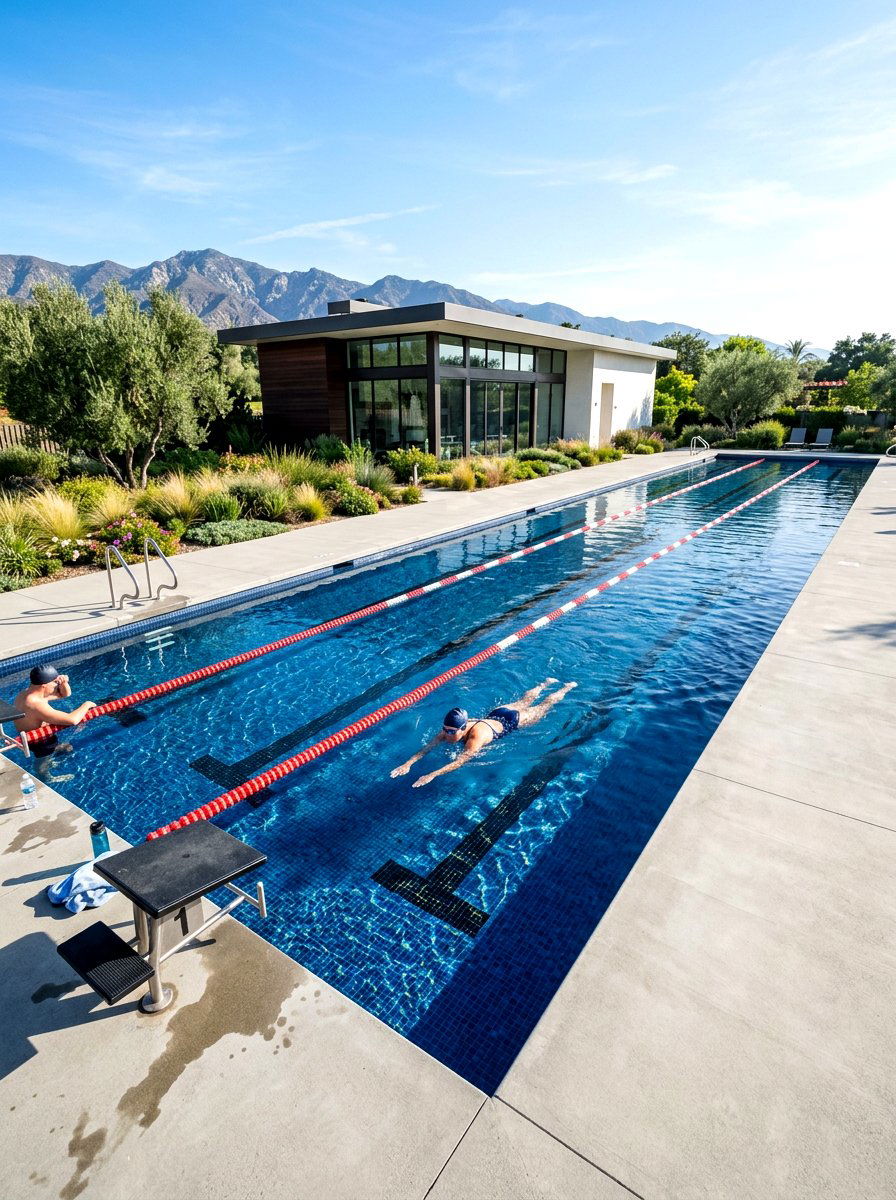 Lap Pool Fitness Recreation - 30 family pool ideas