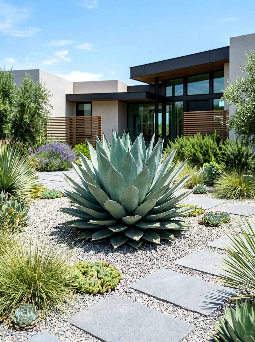 Large Architectural Agave - 30 succulent garden ideas