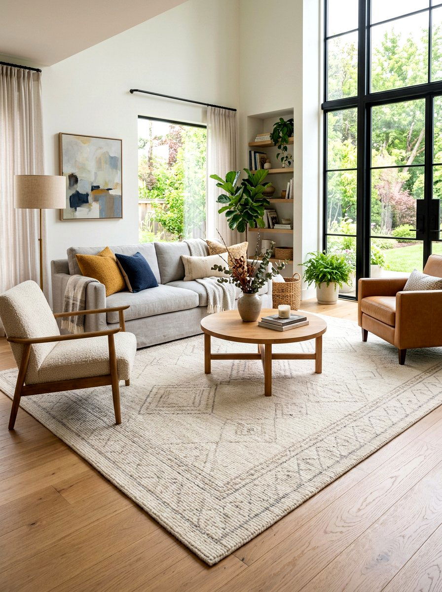 Large Area Rug - 30 newlywed home ideas