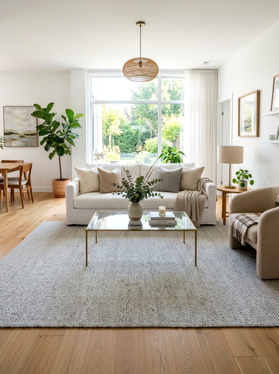 Large Area Rug - 30 small house decor ideas