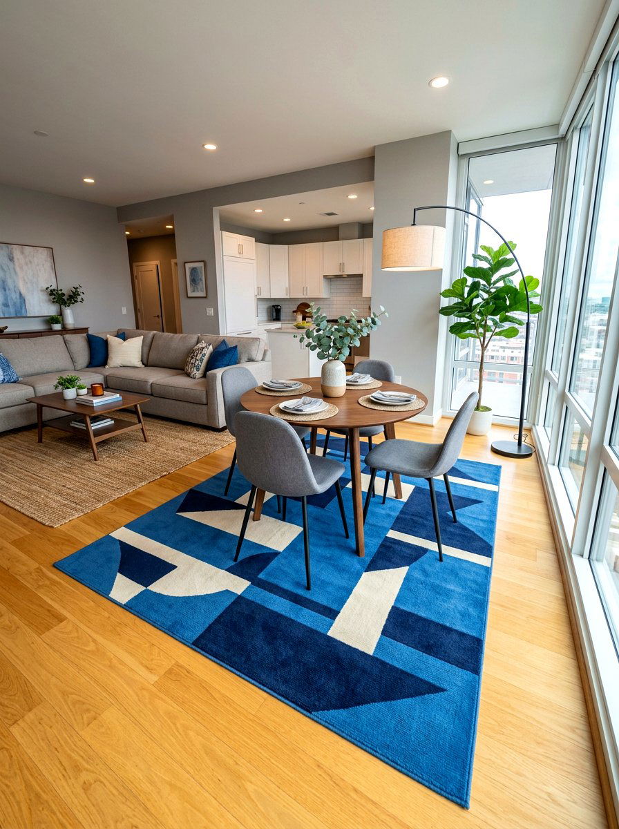Large Area Rug For Zoning - 30 small dining room ideas