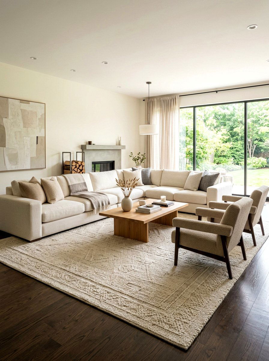 Large Area Rug Living Room - 30 living room rug ideas