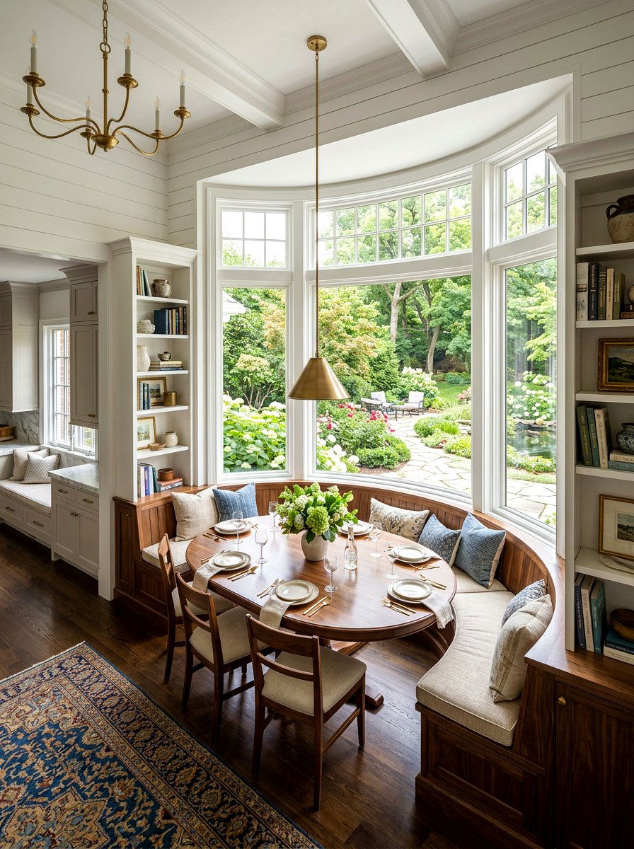 Large Bay Window Seating - 30 cozy kitchen window seat ideas