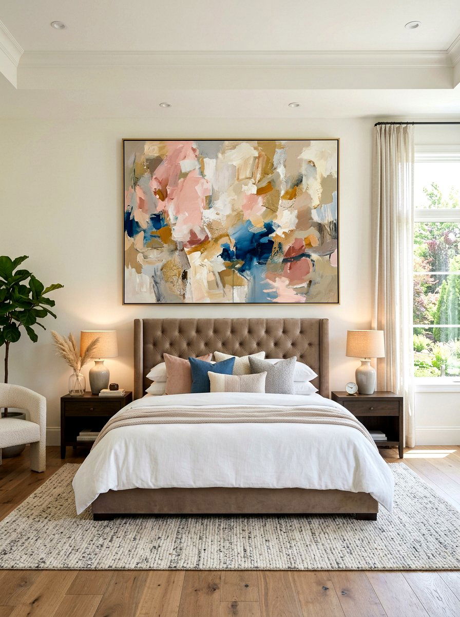 Large Bedroom Art - 30 hotel style bedroom ideas
