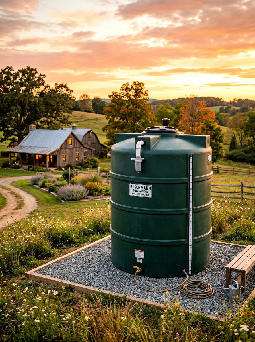 Large Capacity Water Cistern - 30 rainwater collection ideas