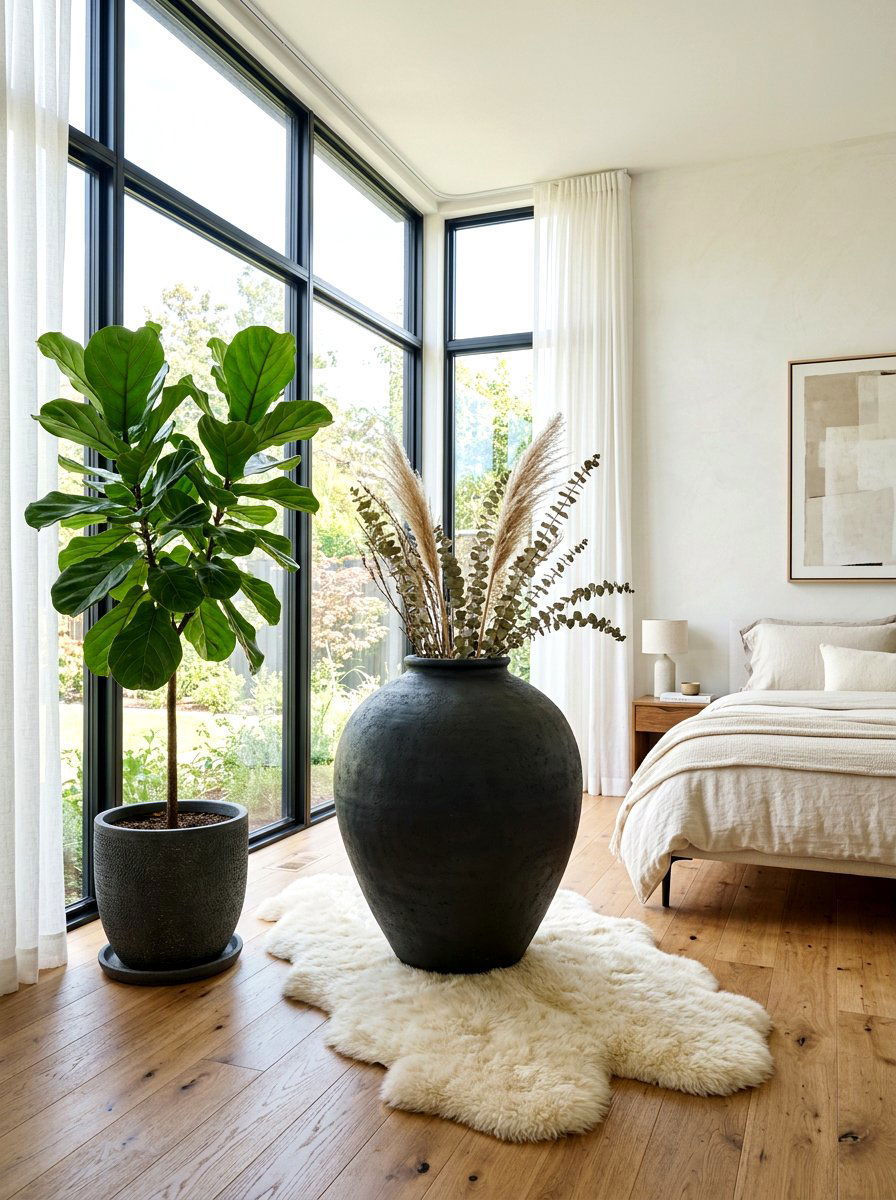 Large Ceramic Vase Corner - 30 ceramic vase styling ideas