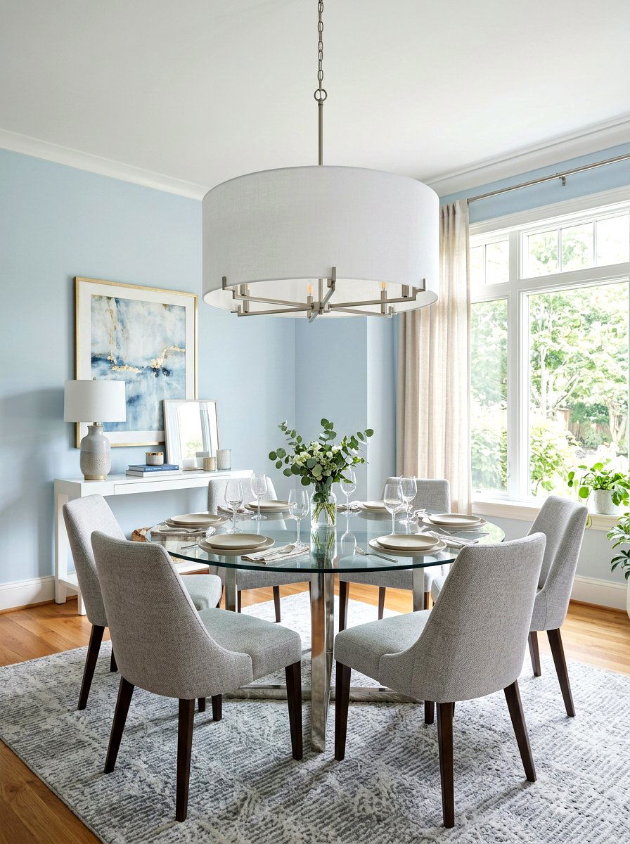 Large Drum Chandelier - 30 dining room chandelier ideas