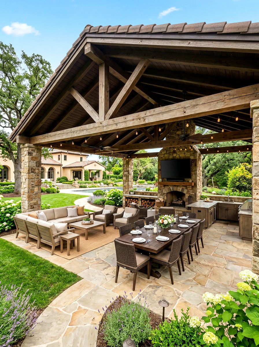 Large Entertainment Pavilion - 30 porch pavilion ideas