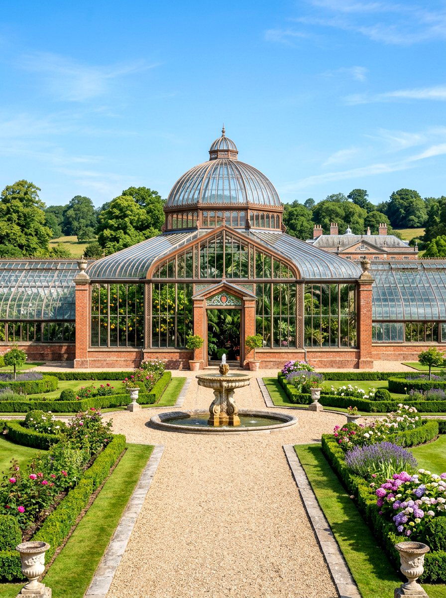 Large Estate Greenhouse - 30 freestanding greenhouse ideas