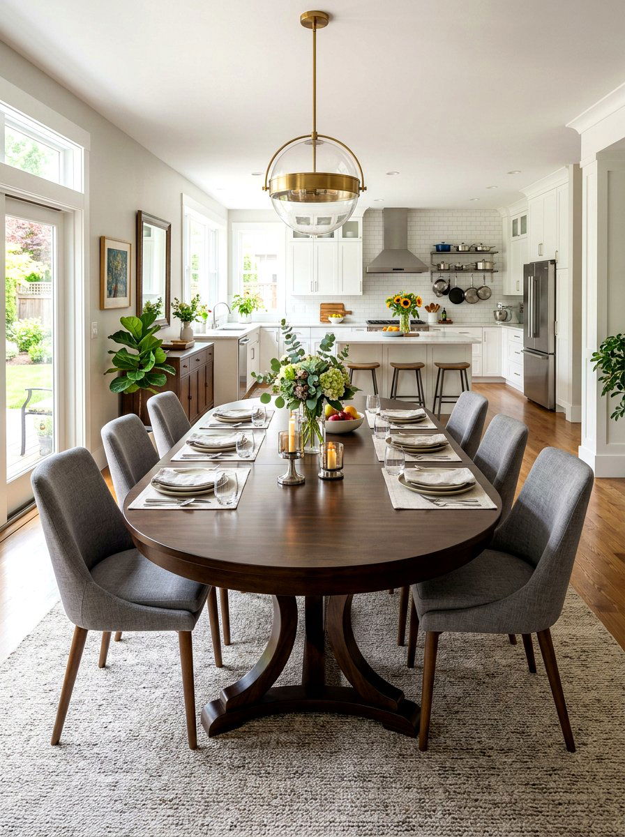 Large Family Oval Dining Table - 30 oval dining table ideas