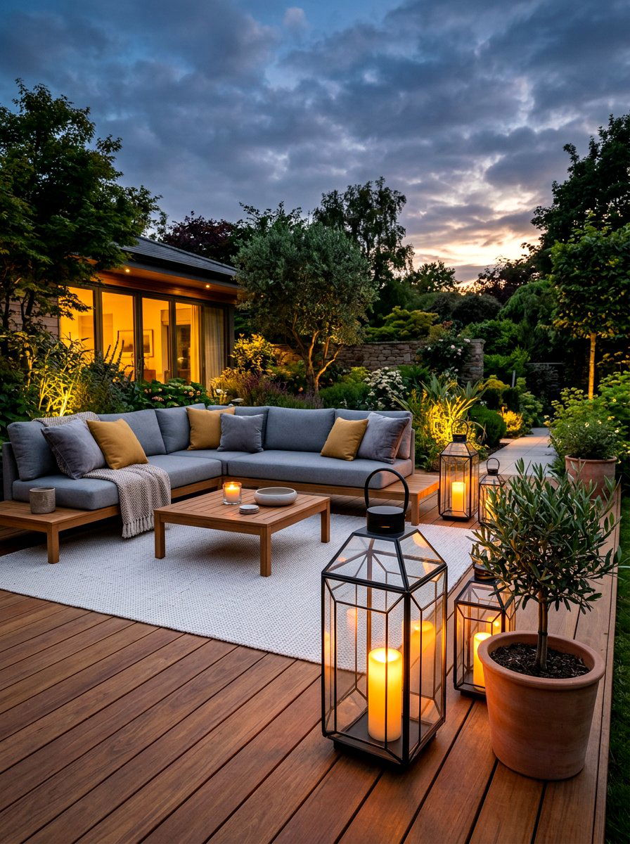 Large Floor Lanterns Patio - 30 candle lantern patio ideas