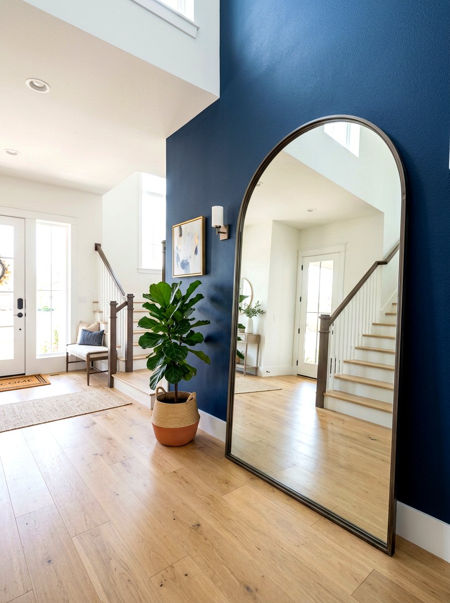 Large Floor Length Arched Mirror Foyer - 30 arched foyer mirror ideas