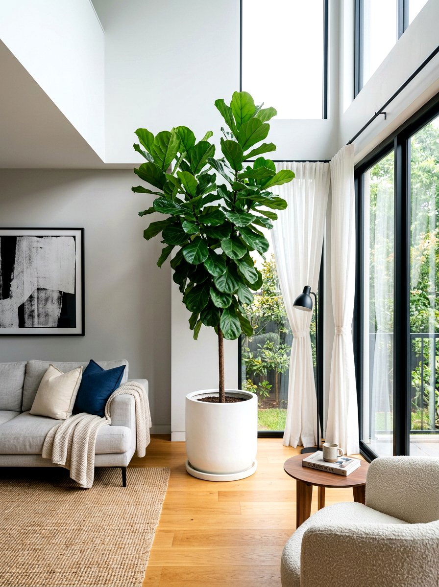 Large Floor Plant - 30 plant corner styling ideas