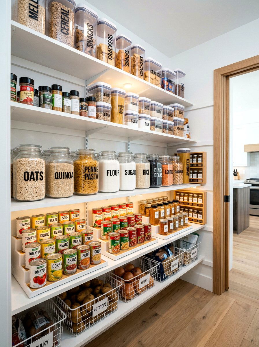 Large Font Pantry Label - 30 label system pantry ideas