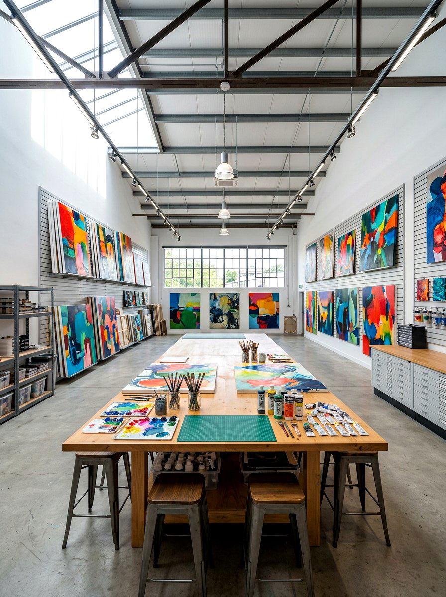 Large Format Art Studio - 30 art studio room ideas