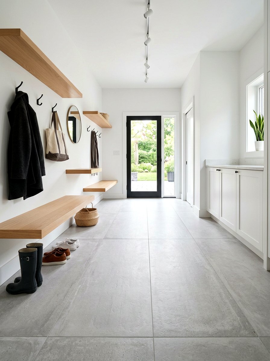 Large Format Mudroom Tile - 30 mudroom tile floor ideas