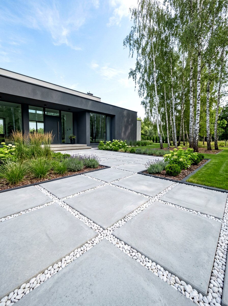 Large Format Paver - 30 garden path ideas