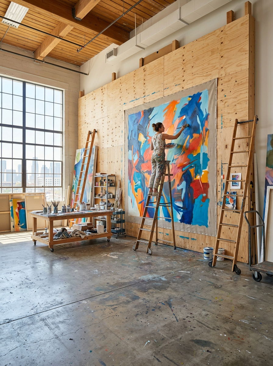 Large Format Studio - 30 painting studio ideas