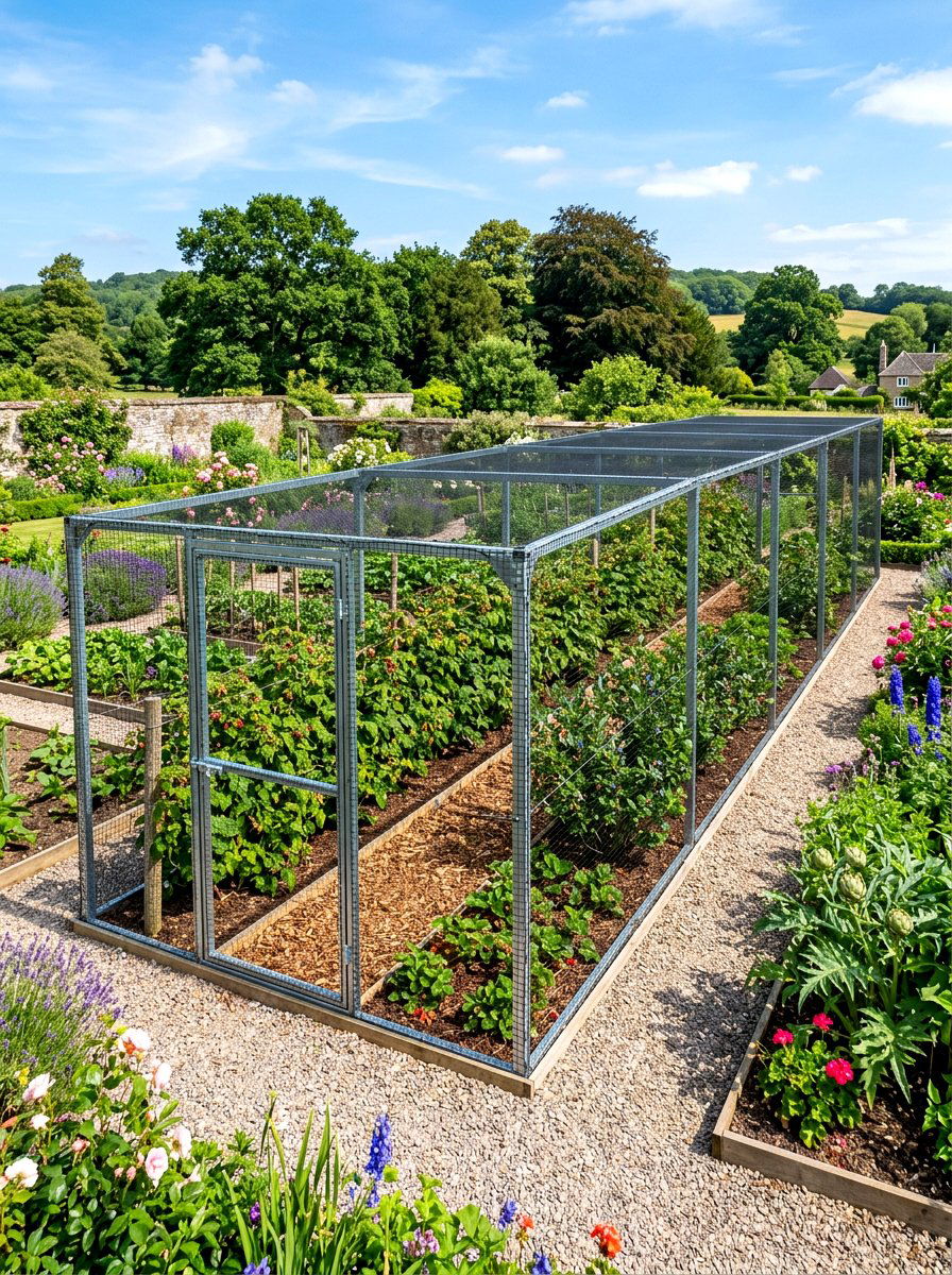 Large Fruit Cage Layout - 30 berry patch layout ideas