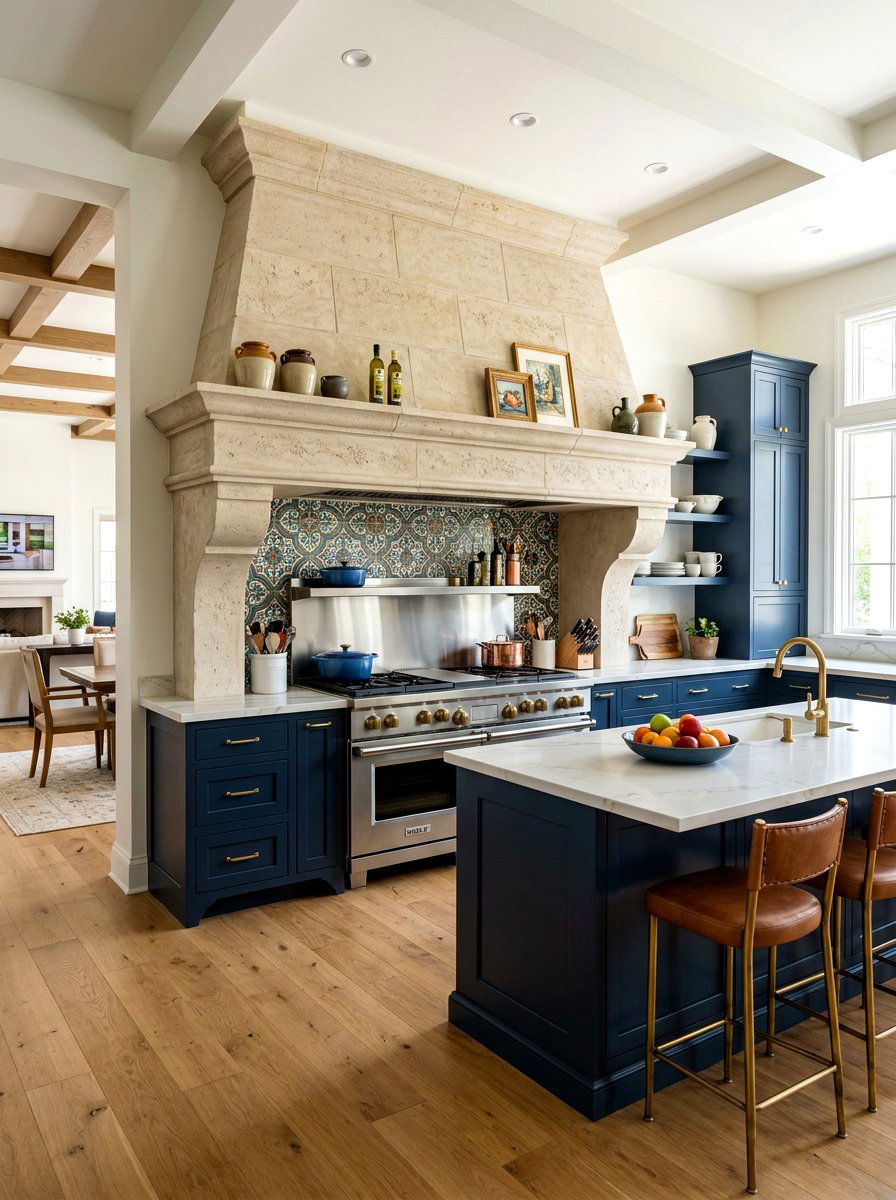 Large Hood Kitchen - 30 old world kitchen ideas