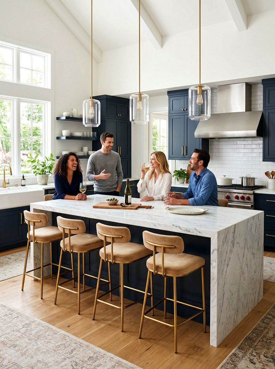 Large Kitchen Island - 30 newlywed home ideas