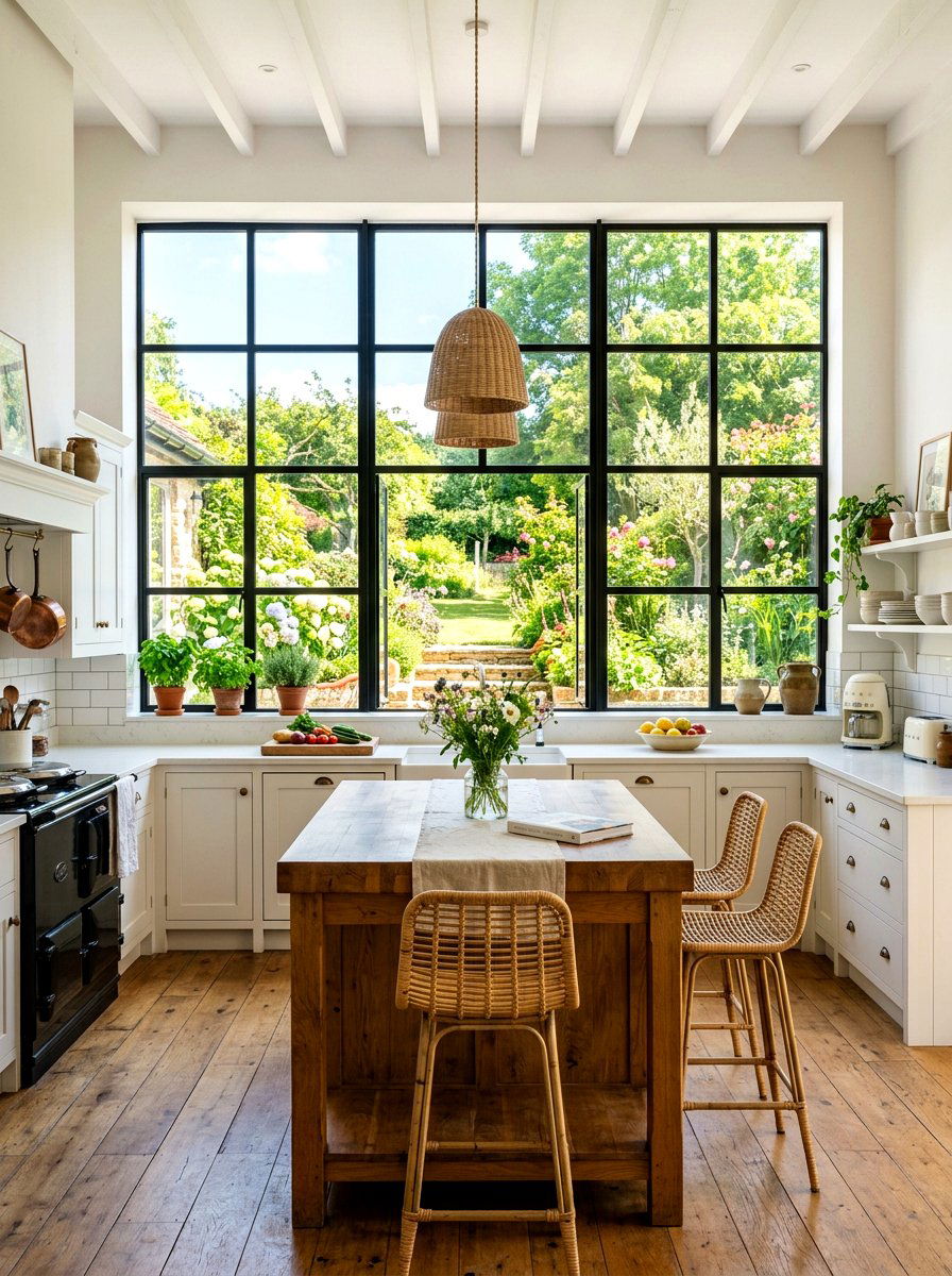 Large Kitchen Window Lighting - 30 organic modern kitchen ideas
