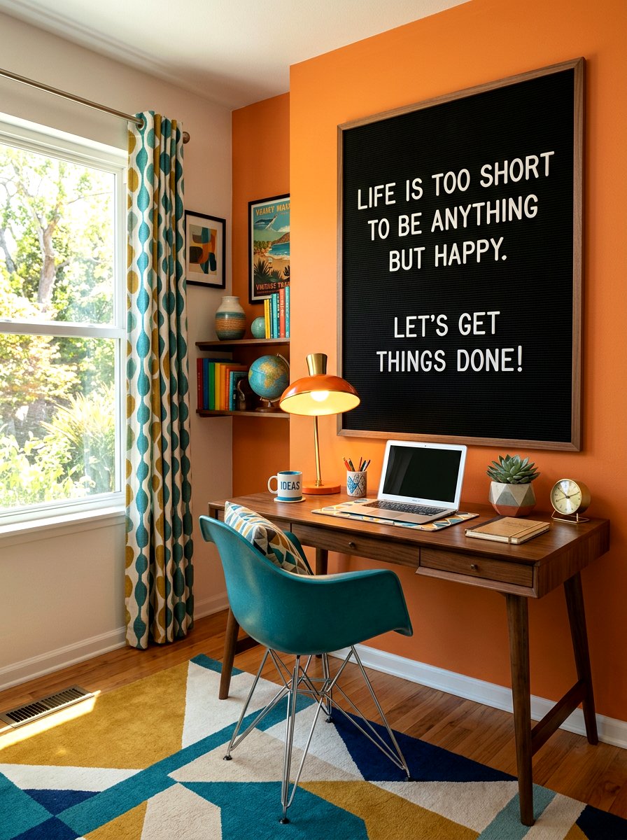 Large Letter Board - 30 kids desk wall ideas
