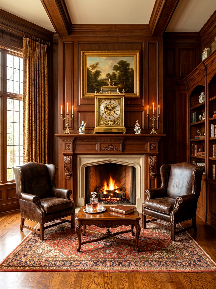 Large Mantel Clock - 30 mantel shelf styling ideas