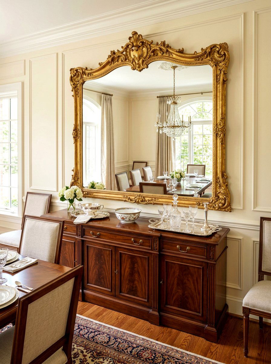 Large Mirror Over Sideboard - 30 sideboard styling dining ideas