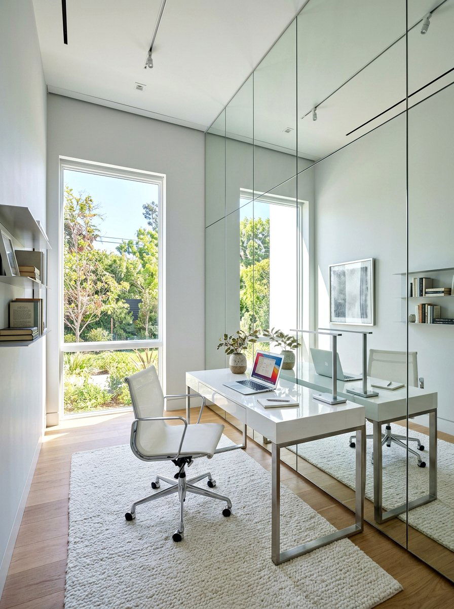 Large Mirror Wall - 30 study wall ideas