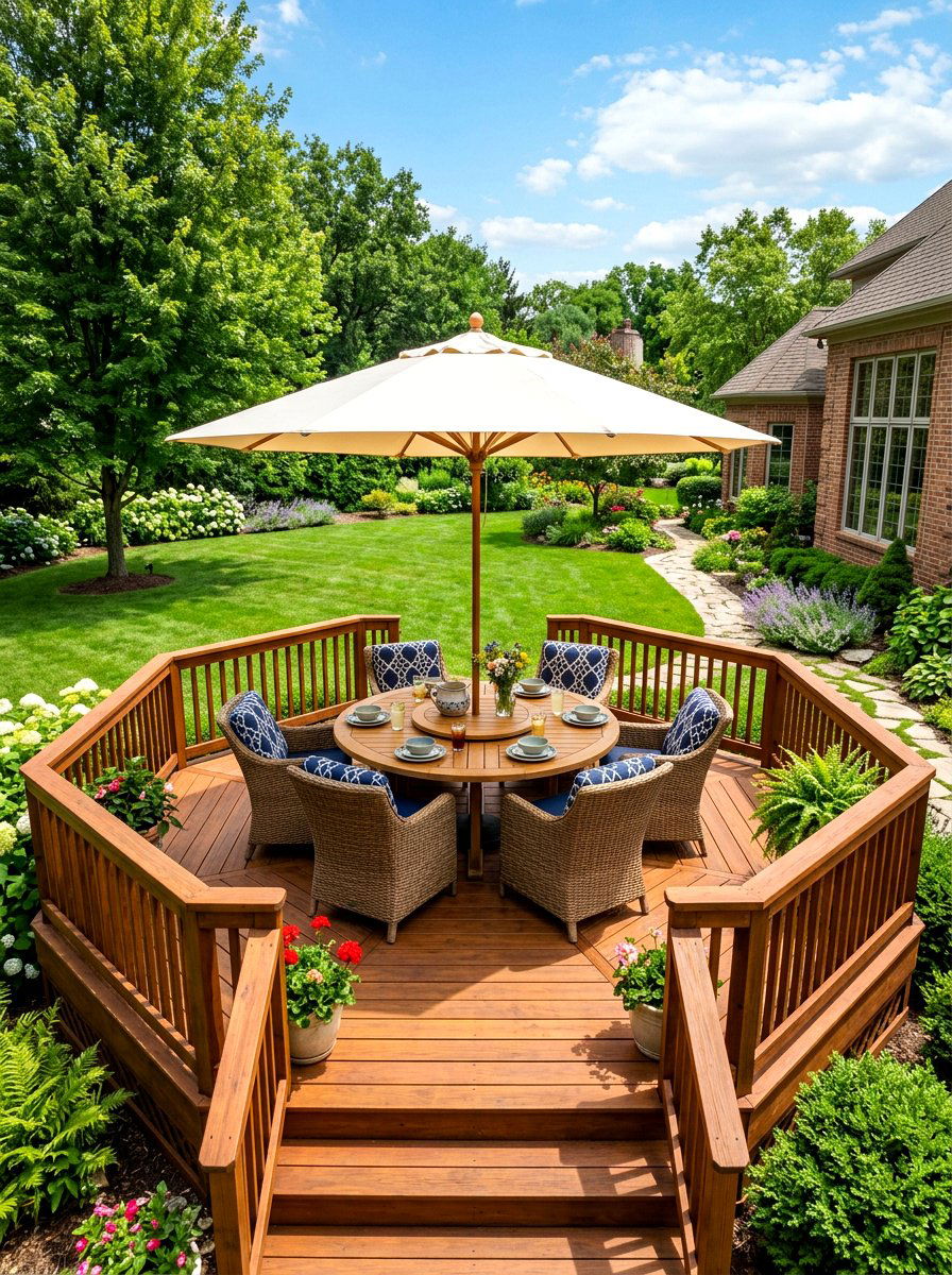 Large Octagonal Deck - 30 detached deck ideas