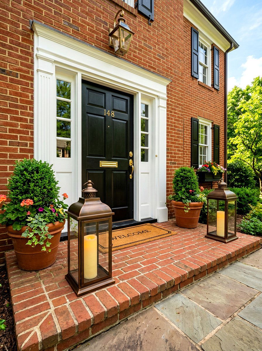 Large Outdoor Lantern - 30 front stoop styling ideas