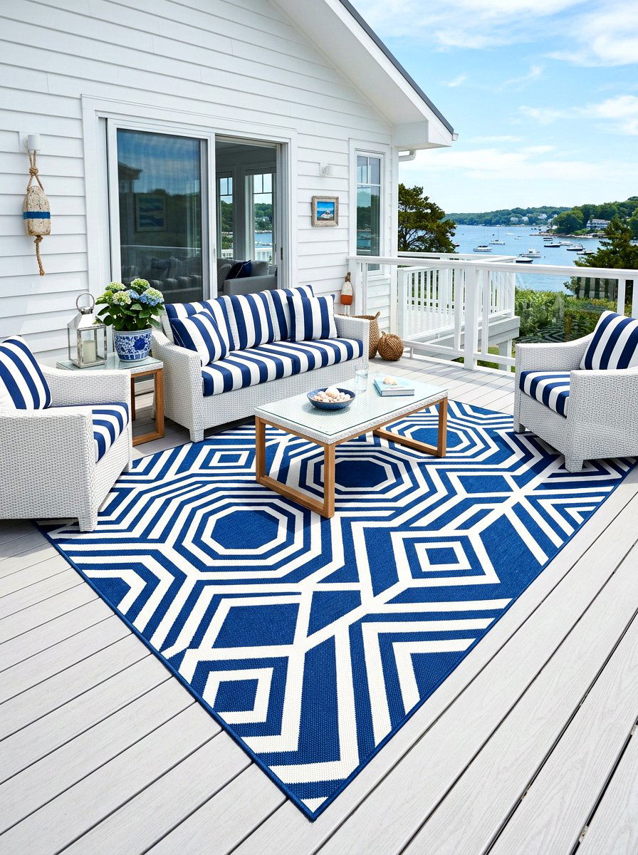 Large Outdoor Rug - 30 intimate patio ideas