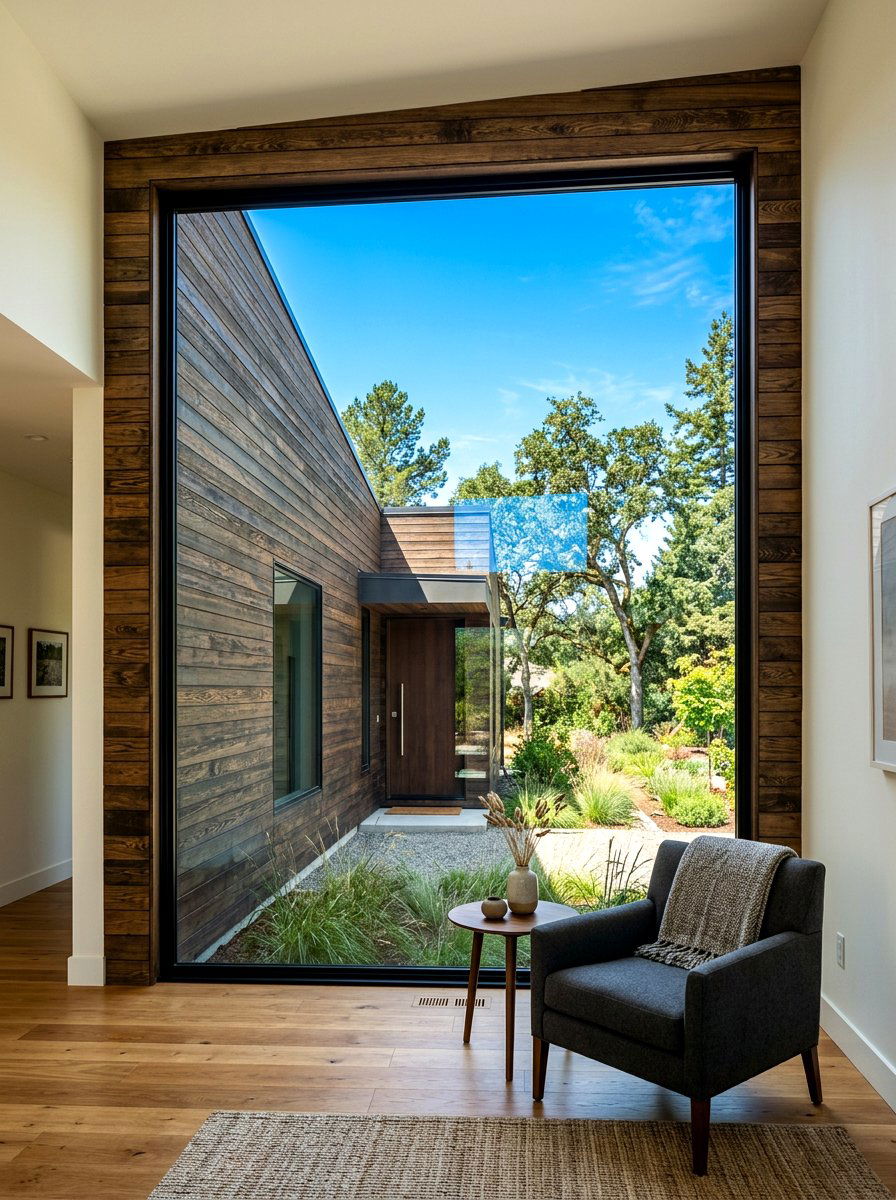 Large Picture Window - 30 asymmetrical curb appeal ideas
