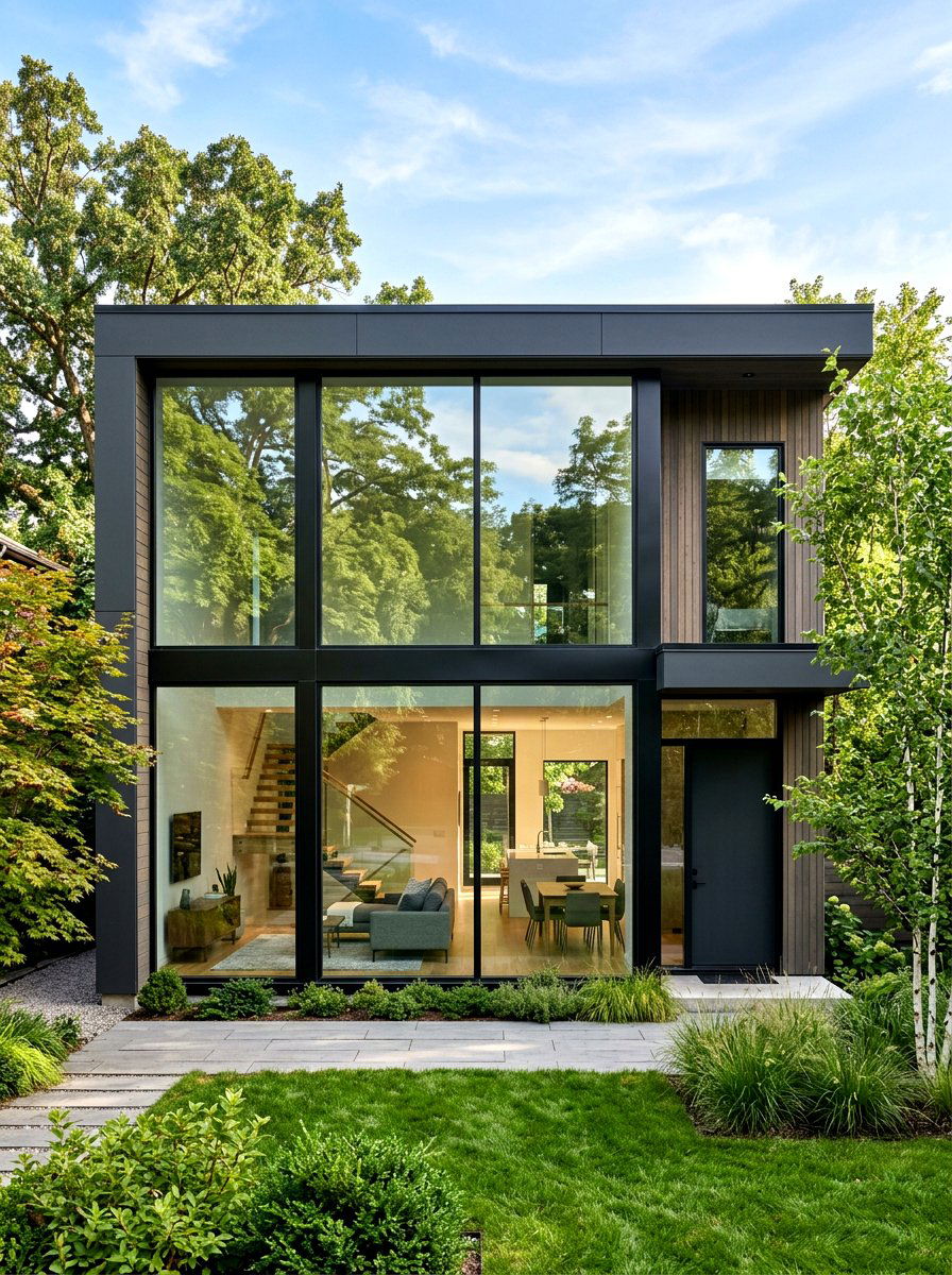 Large Picture Windows - 30 house facade ideas