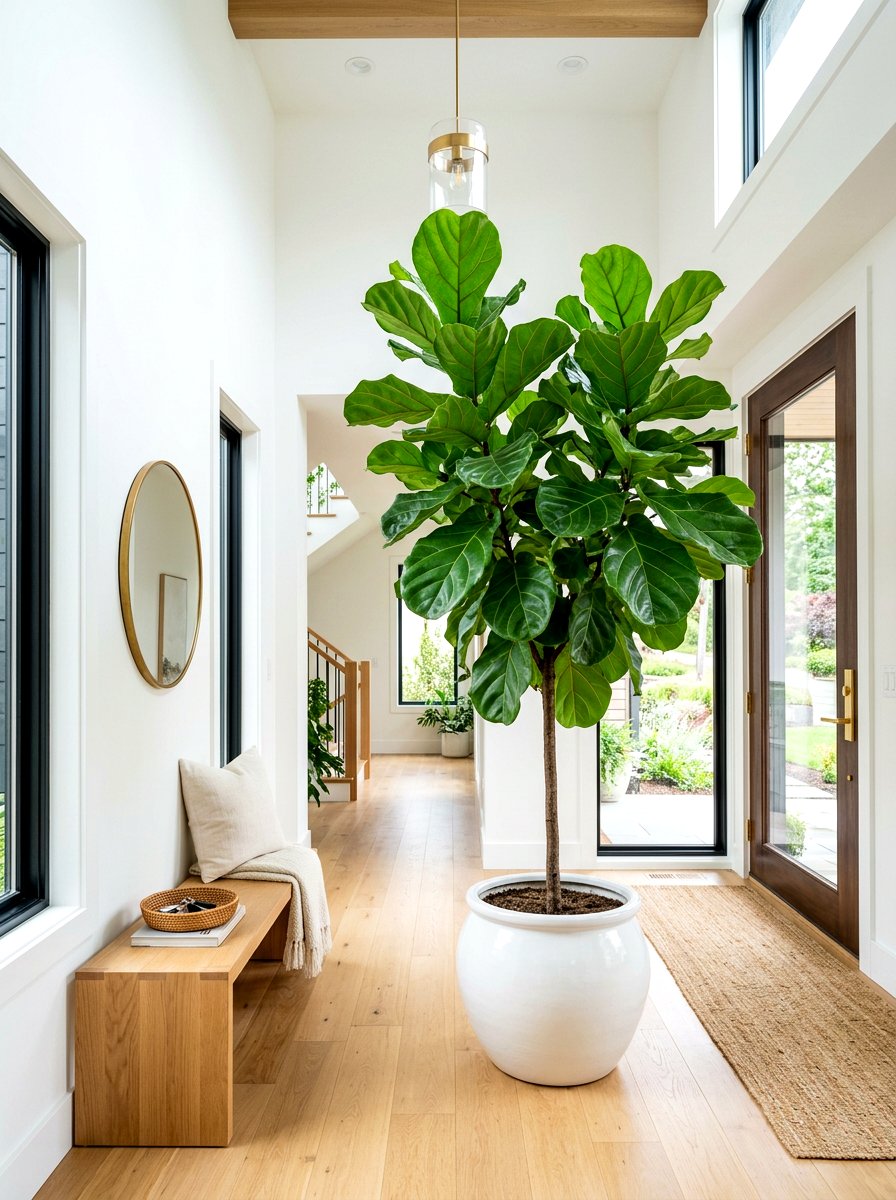 Large Potted Entryway Plant - 30 TikTok entryway ideas