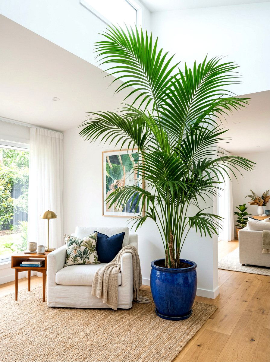 Large Potted Palm Tree - 30 palm beach decor ideas