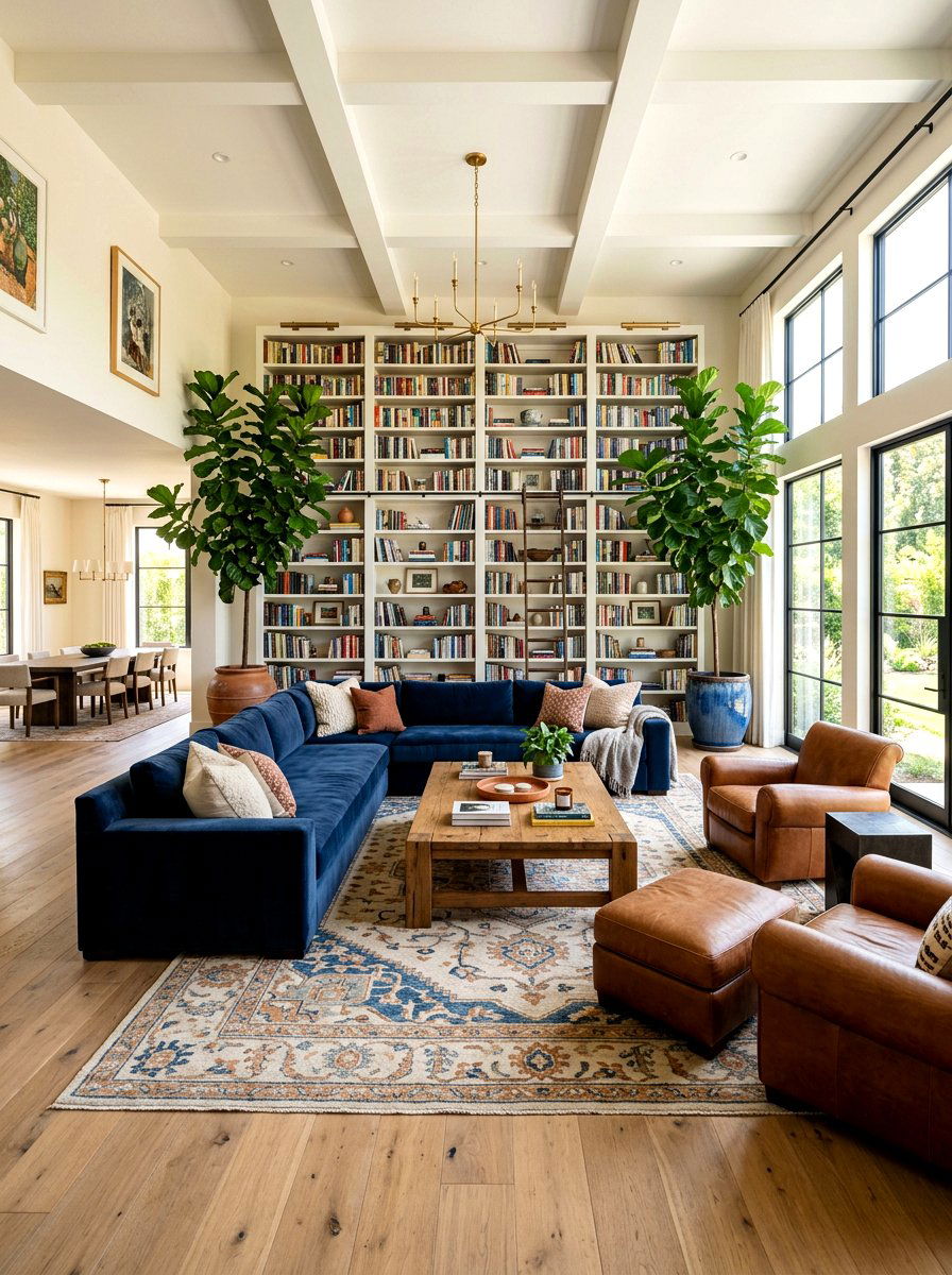 Large Rectangle Living Room - 30 rectangle living room layout ideas