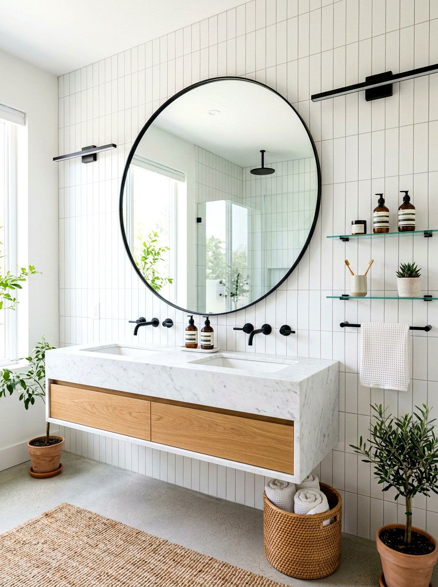 30 Bathroom Mirror Ideas to Make Your Space Feel Bigger